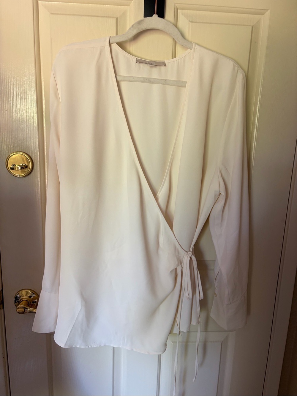 LOFT White Women's Top with Simple Neckline